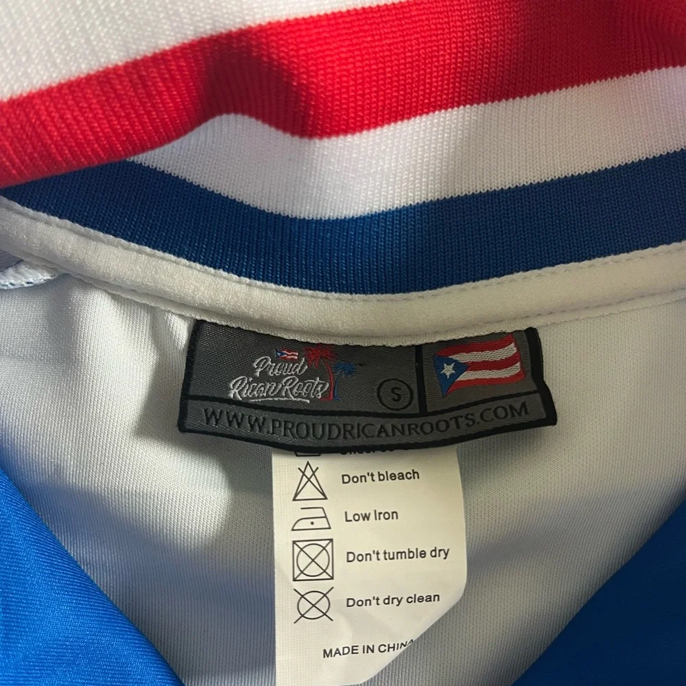 Puerto Rico Blue Baseball Athletic Zip-Up Jacket - Picture 3 of 8